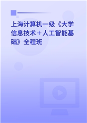 上海市高校CCT一级《大学信息技术＋人工智能基础》全程班