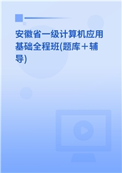 安徽省高校CCT一级《计算机应用基础》全程班（题库＋辅导）