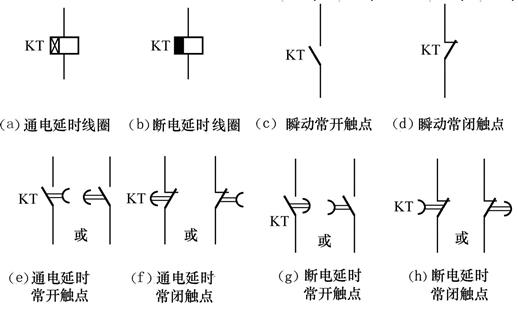 中间继电器电路符号图片